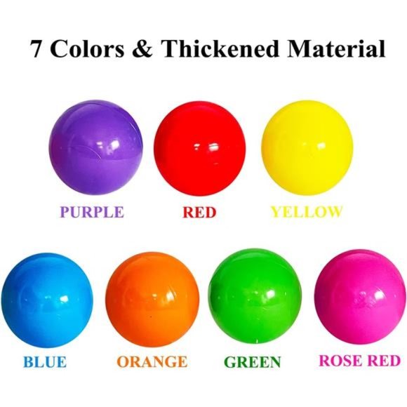 Soft Plastic Ball Pit Balls, Plastic Toy Balls for Kids, Ideal Gift for Baby - Picture 2 of 6